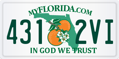 FL license plate 4312VI