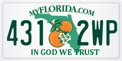 FL license plate 4312WP