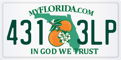 FL license plate 4313LP