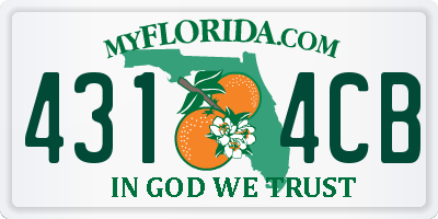 FL license plate 4314CB