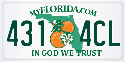 FL license plate 4314CL