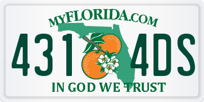 FL license plate 4314DS
