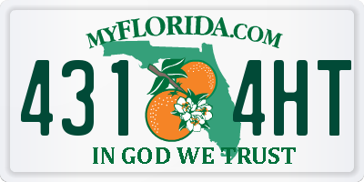 FL license plate 4314HT