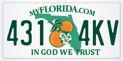 FL license plate 4314KV