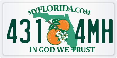 FL license plate 4314MH