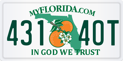 FL license plate 4314OT