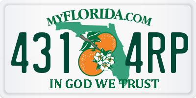 FL license plate 4314RP