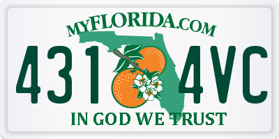 FL license plate 4314VC