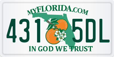 FL license plate 4315DL