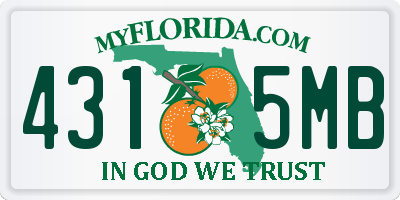FL license plate 4315MB