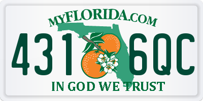 FL license plate 4316QC