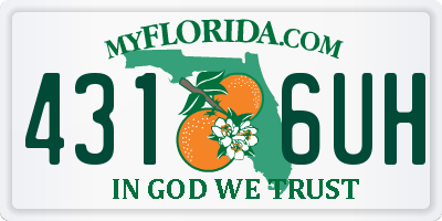FL license plate 4316UH
