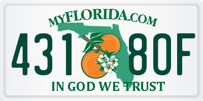 FL license plate 4318OF
