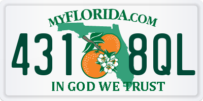 FL license plate 4318QL