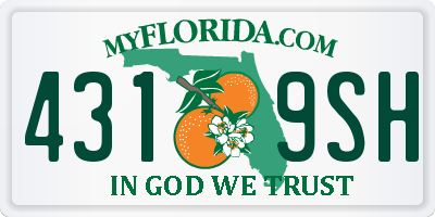 FL license plate 4319SH