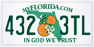 FL license plate 4323TL