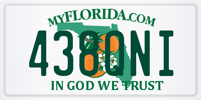 FL license plate 438QNI