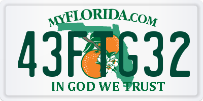 FL license plate 43FTG32