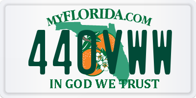 FL license plate 440VWW