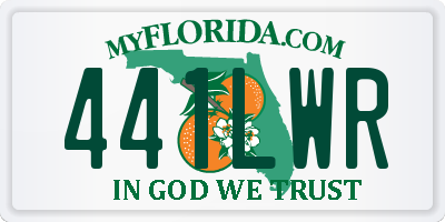 FL license plate 441LWR