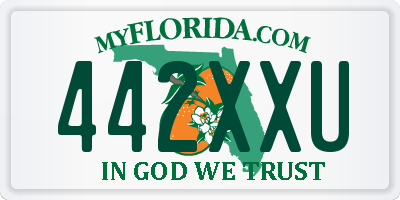 FL license plate 442XXU