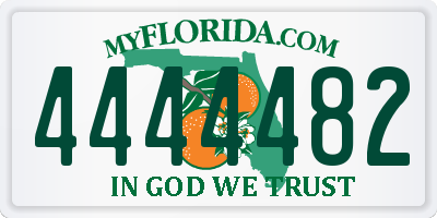 FL license plate 4444482