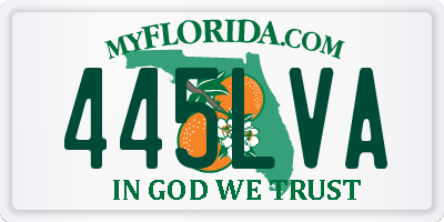 FL license plate 445LVA