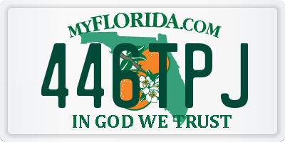 FL license plate 446TPJ