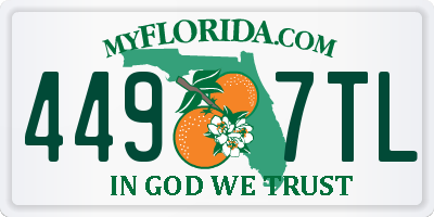 FL license plate 4497TL