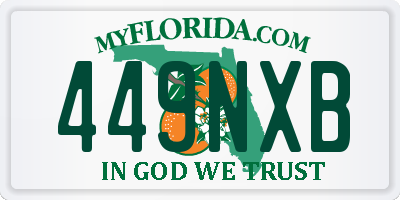 FL license plate 449NXB