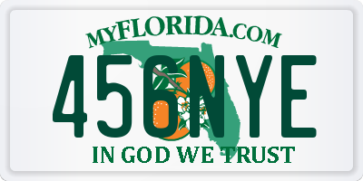 FL license plate 456NYE