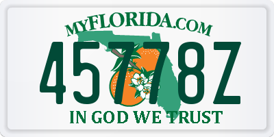 FL license plate 45778Z