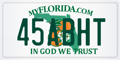 FL license plate 45ABHT