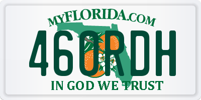 FL license plate 460RDH