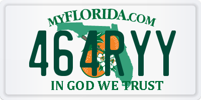 FL license plate 464RYY