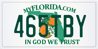 FL license plate 465TBY