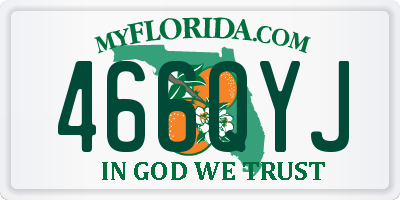 FL license plate 466QYJ