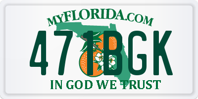 FL license plate 471BGK