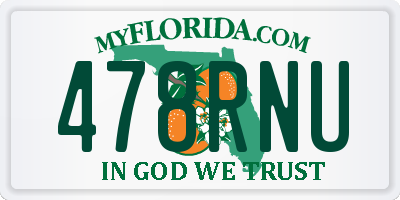 FL license plate 478RNU