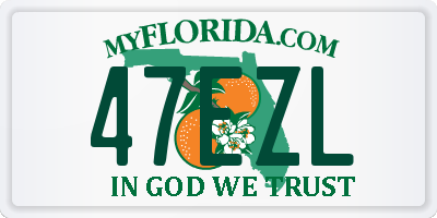 FL license plate 47EZL