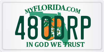 FL license plate 480DRP