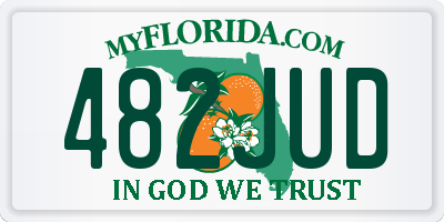 FL license plate 482JUD