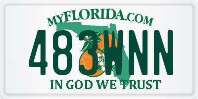 FL license plate 483WNN