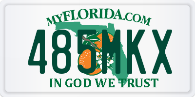 FL license plate 485MKX