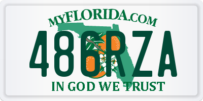 FL license plate 486RZA