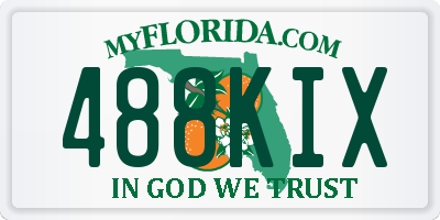 FL license plate 488KIX