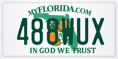 FL license plate 488WUX