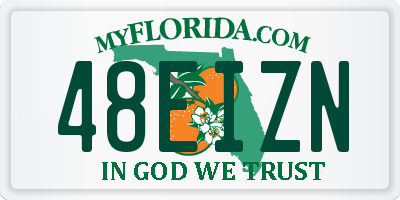 FL license plate 48EIZN