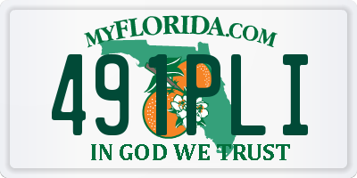 FL license plate 491PLI