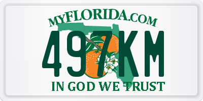 FL license plate 497KM